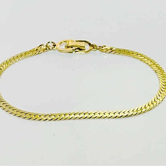 LOW START - CHRISTIAN DIOR GOLD TONE BRACELET- 7” long - Picture 5 of 12
